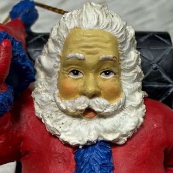 Vintage The Memory Company Limited Edition Jeff Gordon Santa's Sled Ornament - Picture 2 of 10